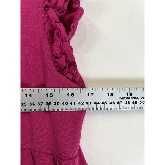 Shop The Mint Dress Womens Medium Ruffle Sleeve Tiered Babydoll Summer Casual - Picture 4 of 5